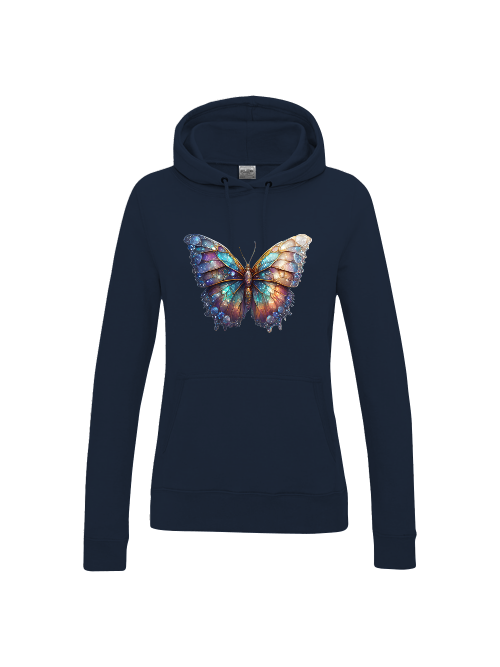 Girlie College Hoodie Partnershirt Brilliant Schmetterling