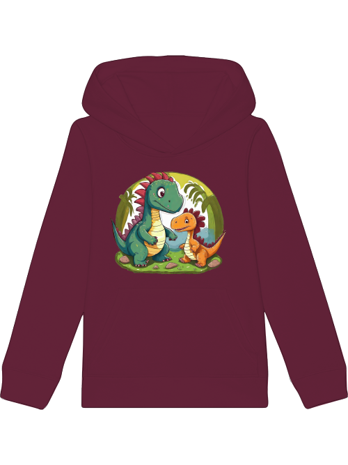 Mini Cruiser Hoodie two dinosaurs