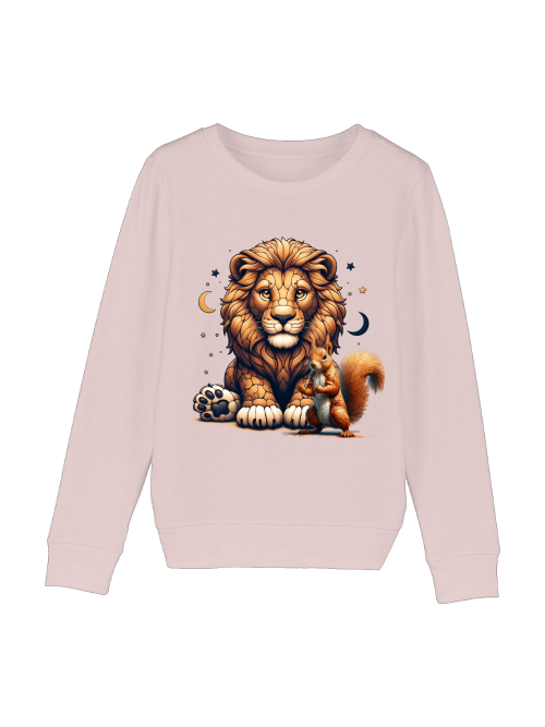 Mini Changer Sweatshirt Loewe mit Eichhörnchen und Monde SK