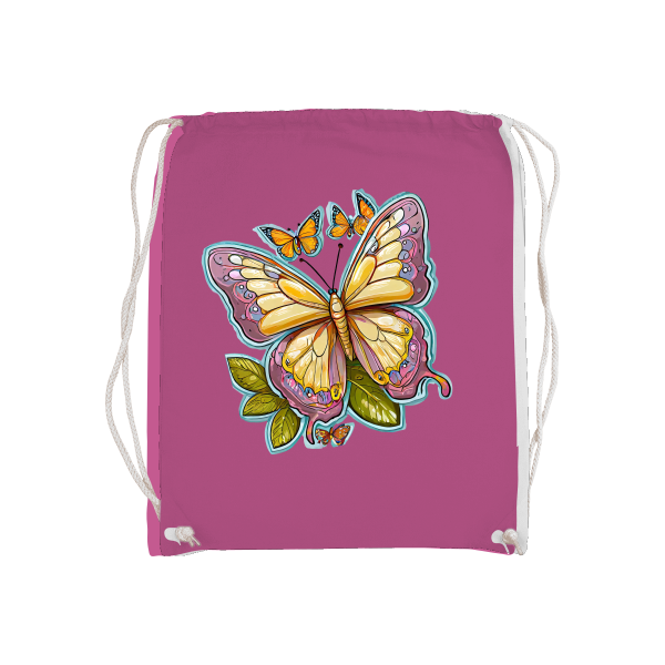 Basic Gymsack Schmetterling gemalt mit Aura