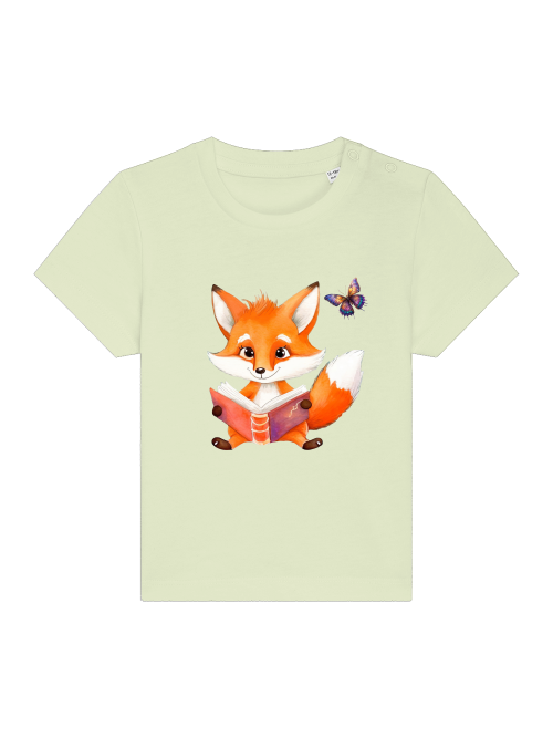 Cartoon Fuchs und Schmetterling - Baby Creator T-Shirt SK