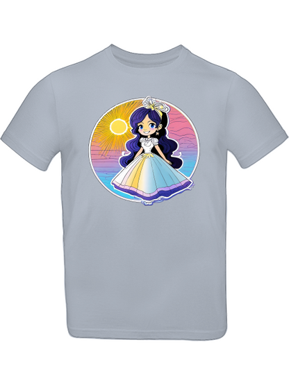 Prinzessin Sonnenuntergang mit Blauschimmer T-Shirt Kids SK