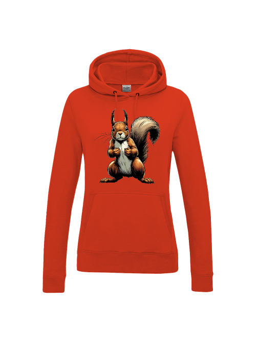 Girlie College Hoodie Partnershirt Eichhörnchen