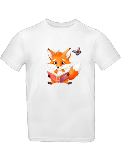 Camiseta de zorro con mariposa para niños SK