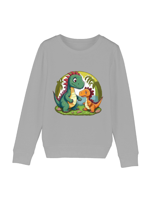 Mini Changer sweatshirt two dinosaurs