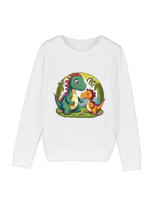 Mini Changer sweatshirt two dinosaurs