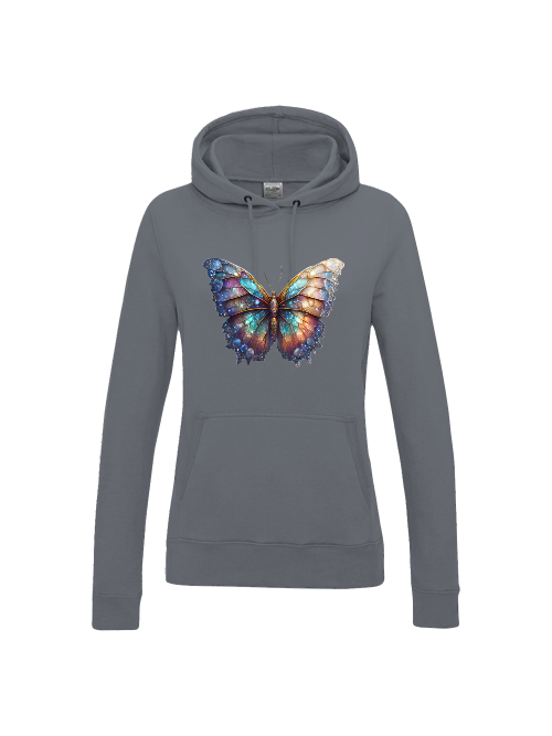 Girlie College Hoodie Partnershirt Brilliant Schmetterling