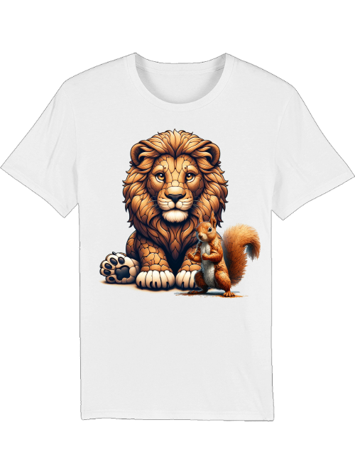 Creator T-Shirt Partner Shirt Lion with Squirrel