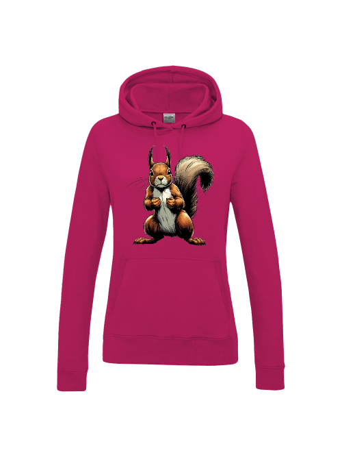 Girlie College Hoodie Partnershirt Eichhörnchen