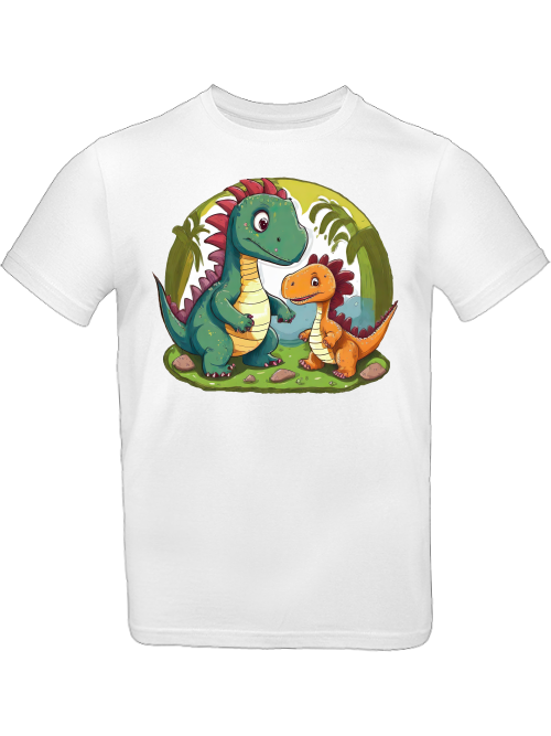 Camiseta Niños dos dinosaurios