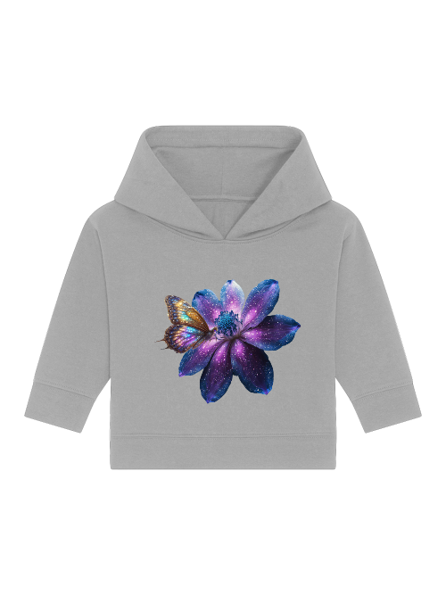 Galaxieblume mit Schmetterling Baby Cruiser Hoodie SK