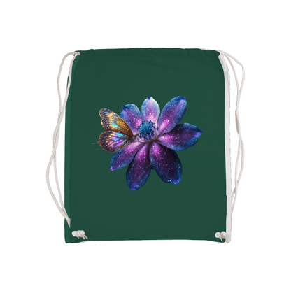Basic gym bag galaxy flower with butterfly