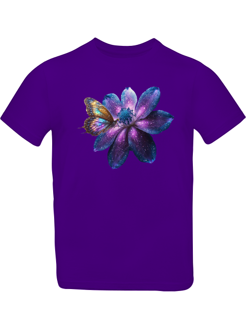 T-Shirt Kids Galaxy Flower with Butterfly