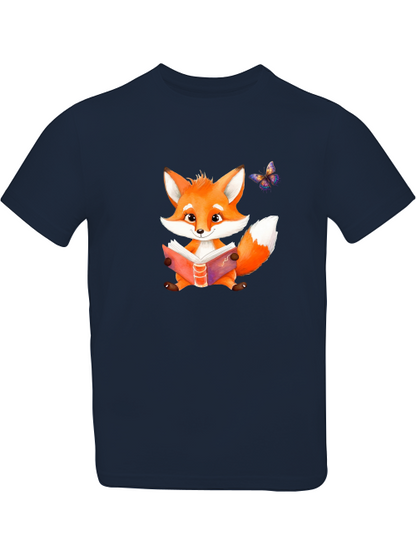 Camiseta de zorro con mariposa para niños SK