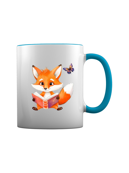 Tasse Fuchs mit Schmetterling