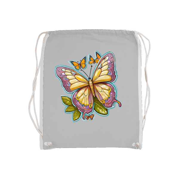 Basic Gymsack Schmetterling gemalt mit Aura