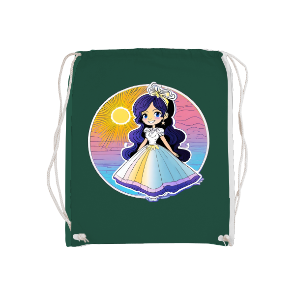 Basic Gymsack Prinzessin Sonnenuntergang mit Blauschimmer