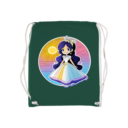 Basic gym bag Princess Sunset with blue shimmer