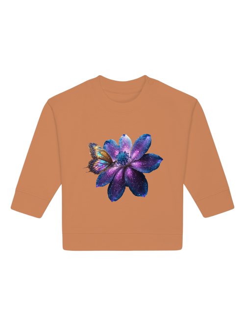 Baby Changer Sweatshirt Galaxy Flower with Butterfly