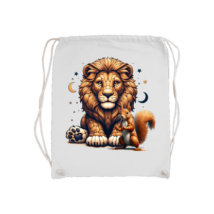 Basic gym bag Loewe with squirrels and moons