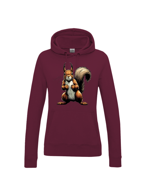 Girlie College Hoodie Partnershirt Eichhörnchen