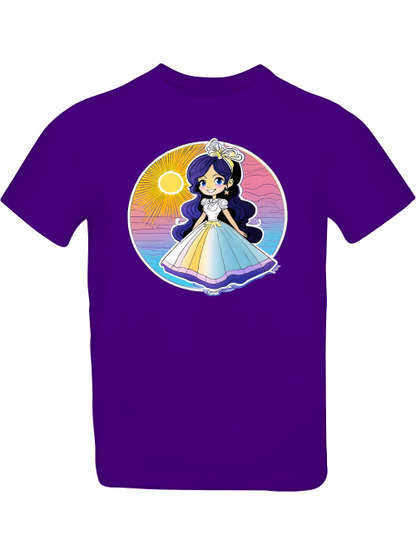 Prinzessin Sonnenuntergang mit Blauschimmer T-Shirt Kids SK