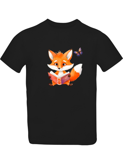 Camiseta de zorro con mariposa para niños SK