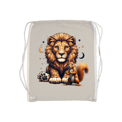 Basic gym bag Loewe with squirrels and moons