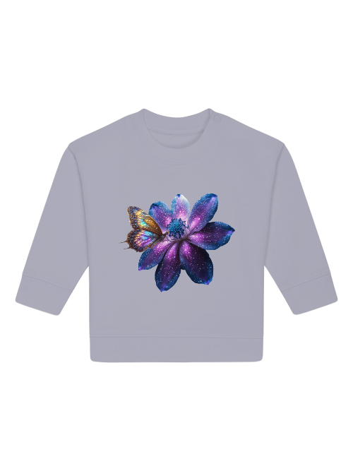 Baby Changer Sweatshirt Galaxy Flower with Butterfly