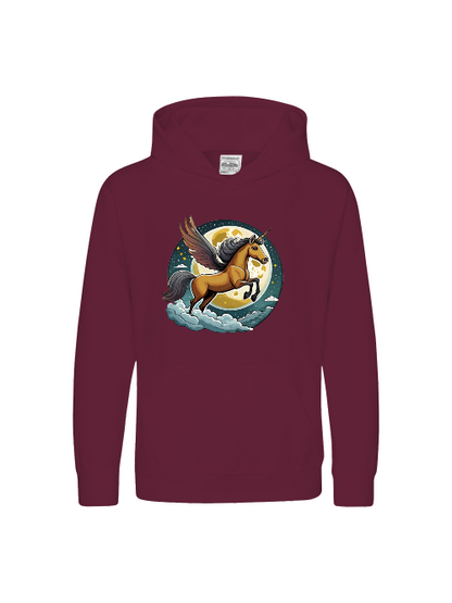 Sudadera con capucha premium para niños Unicornio