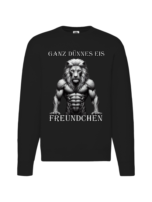 Premium Set-In-Sweat Sweatshirt Partner Shirt Lion Very thin ice front