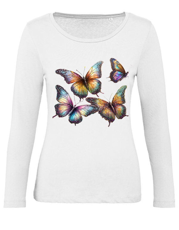 Organic Inspire women Partnershirt Schmetterling Gruppe