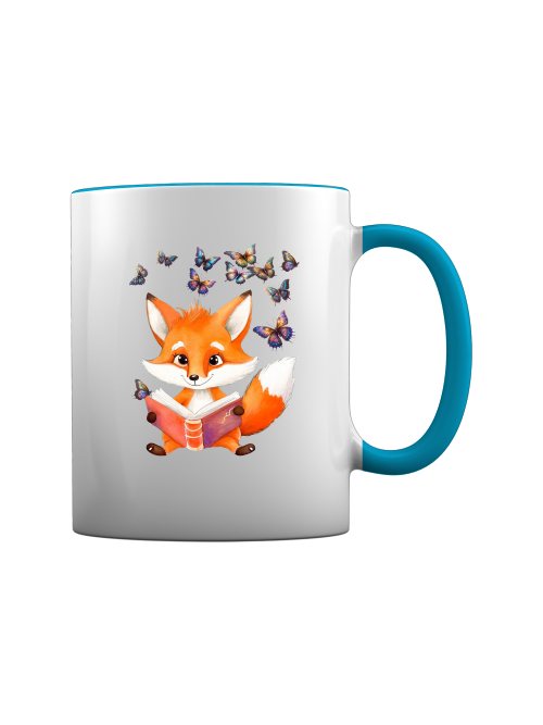 Tasse Fuchs mit Schmetterling Gruppe