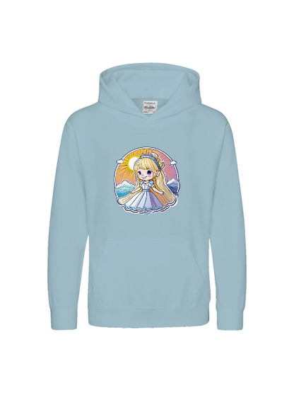 Sudadera con capucha premium para niños Princess Sunrise