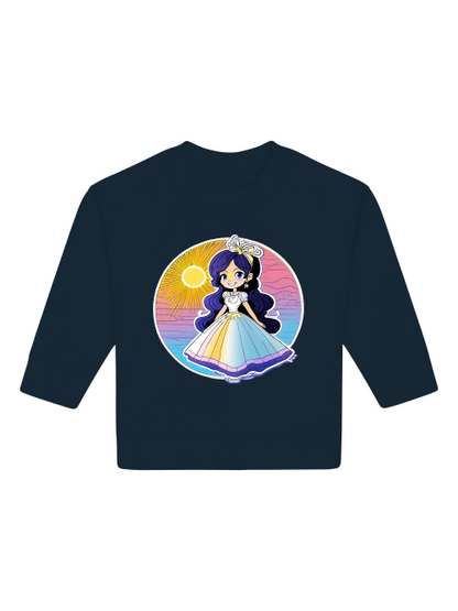 Sudadera Cambiador Princesa Sunset con Brillo Azul