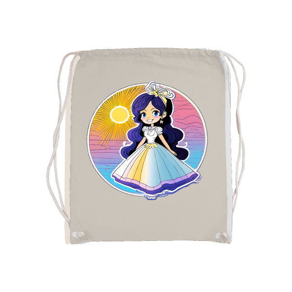 Basic Gymsack Prinzessin Sonnenuntergang mit Blauschimmer