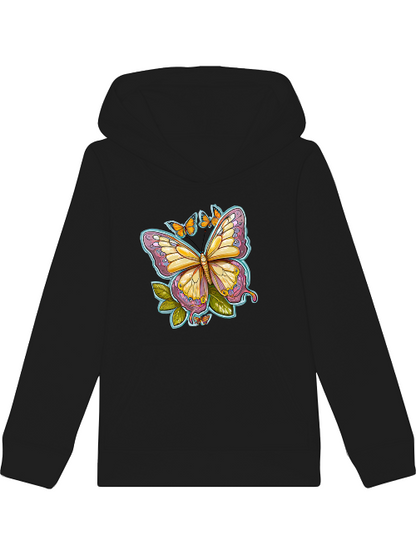 Sudadera con capucha mini cruiser mariposa pintada con aura