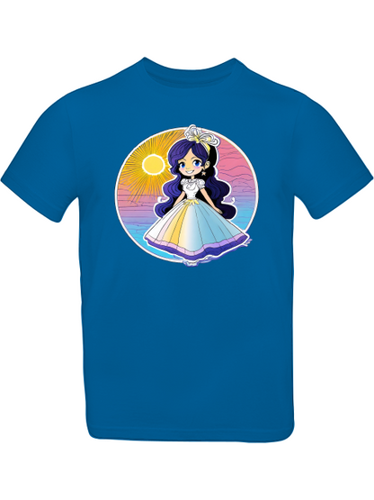 Prinzessin Sonnenuntergang mit Blauschimmer T-Shirt Kids SK