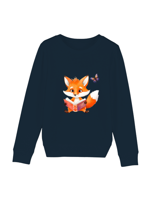 Mini Changer sweatshirt fox with butterfly