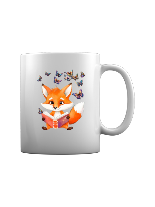 Tasse Fuchs mit Schmetterling Gruppe