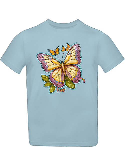 Schmetterling gemalt mit Aura T-Shirt Kids SK