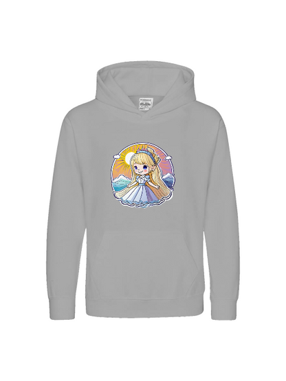 Sudadera con capucha premium para niños Princess Sunrise