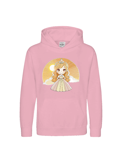 Kids Premium Hooded Sweat Princess Yellow Sunrise