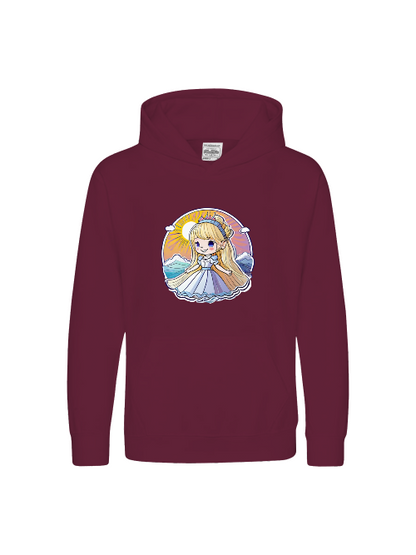 Sudadera con capucha premium para niños Princess Sunrise