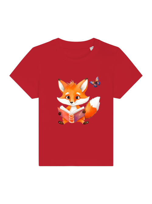 Cartoon Fuchs und Schmetterling - Baby Creator T-Shirt SK