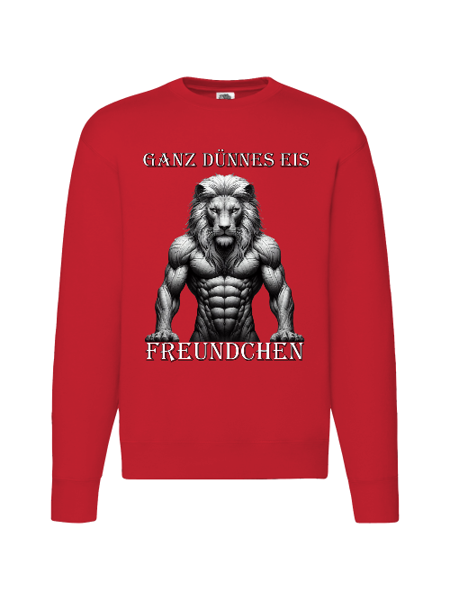 Premium Set-In-Sweat Sweatshirt Partner Shirt Lion Very thin ice front