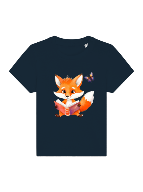 Cartoon Fuchs und Schmetterling - Baby Creator T-Shirt SK