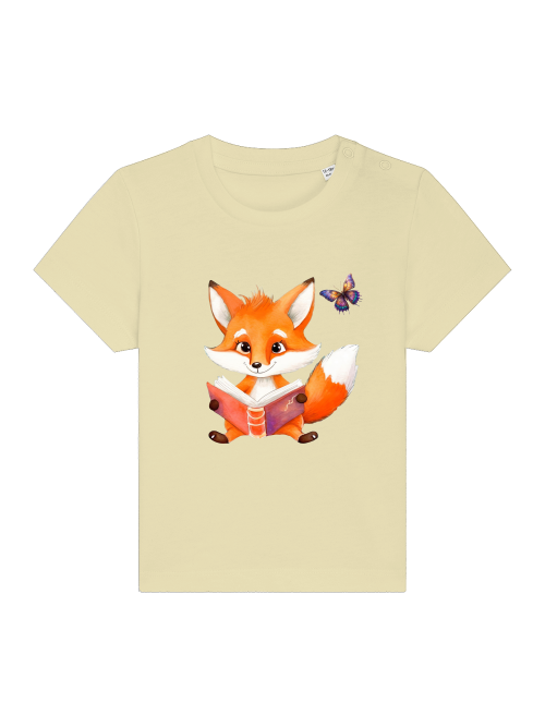 Cartoon Fuchs und Schmetterling - Baby Creator T-Shirt SK