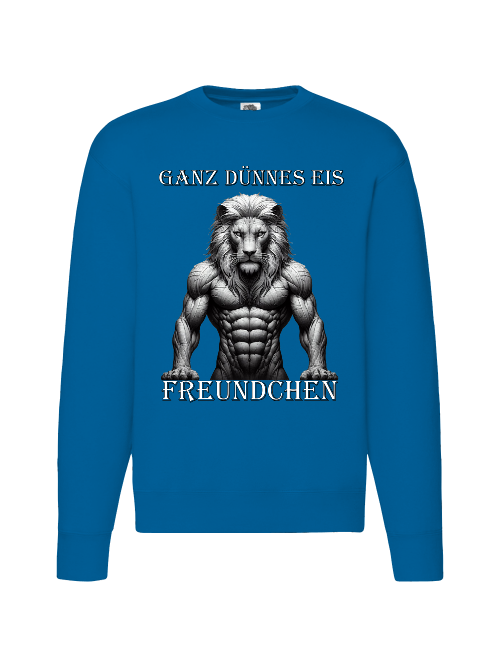 Premium Set-In-Sweat Sweatshirt Partner Shirt Lion Very thin ice front