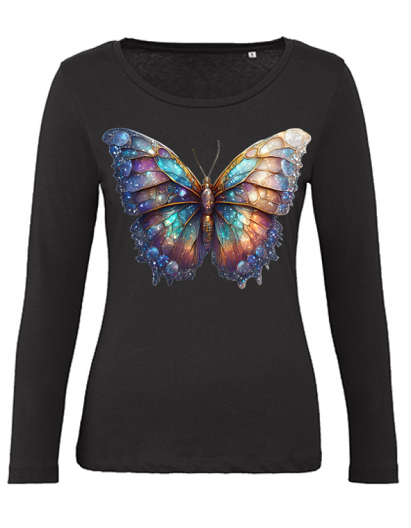 Organic Inspire women Partnershirt Gallaxieschmetterling